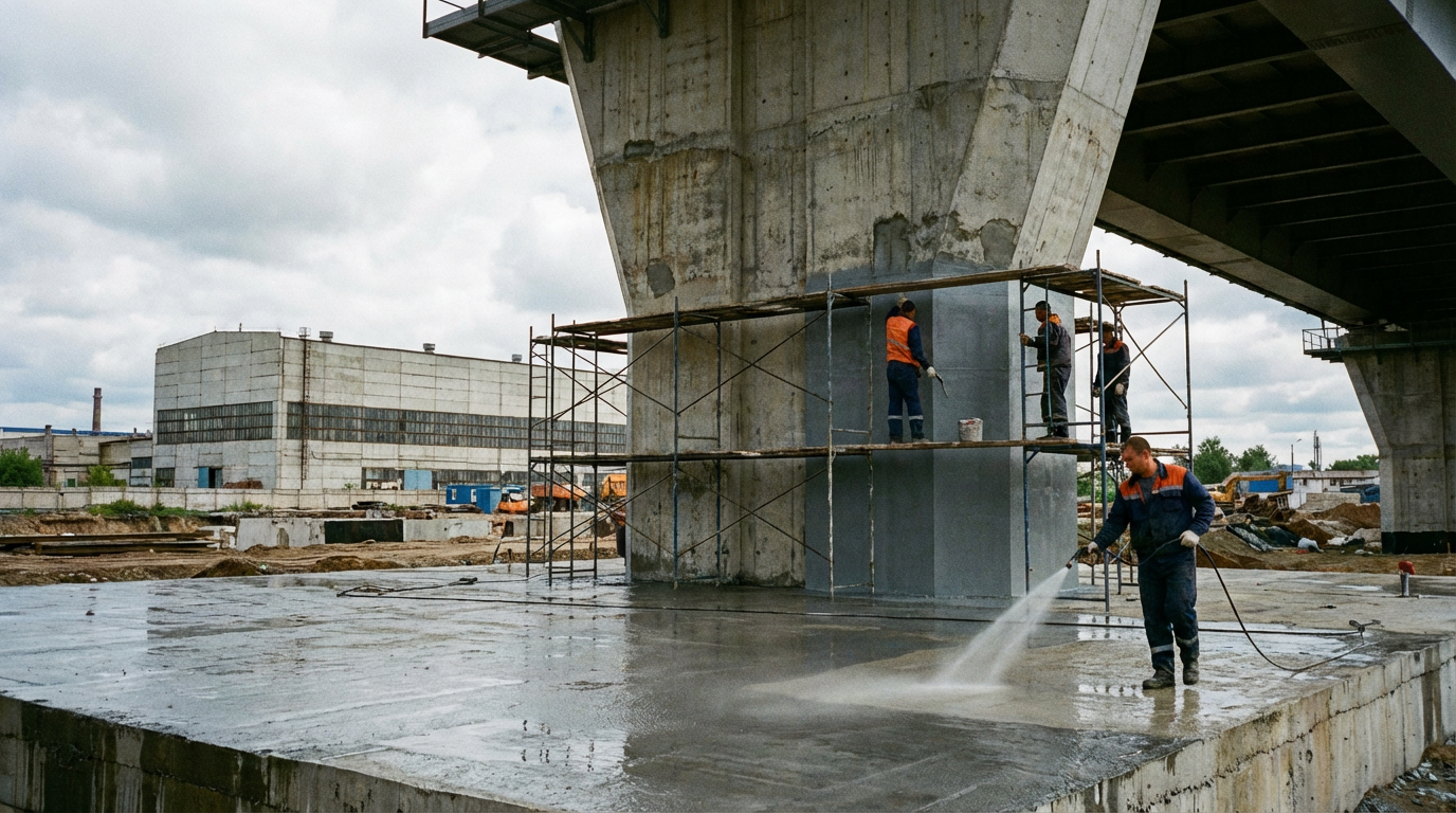 Защита бетона, бетонных и железобетонных конструкций зданий и сооружений